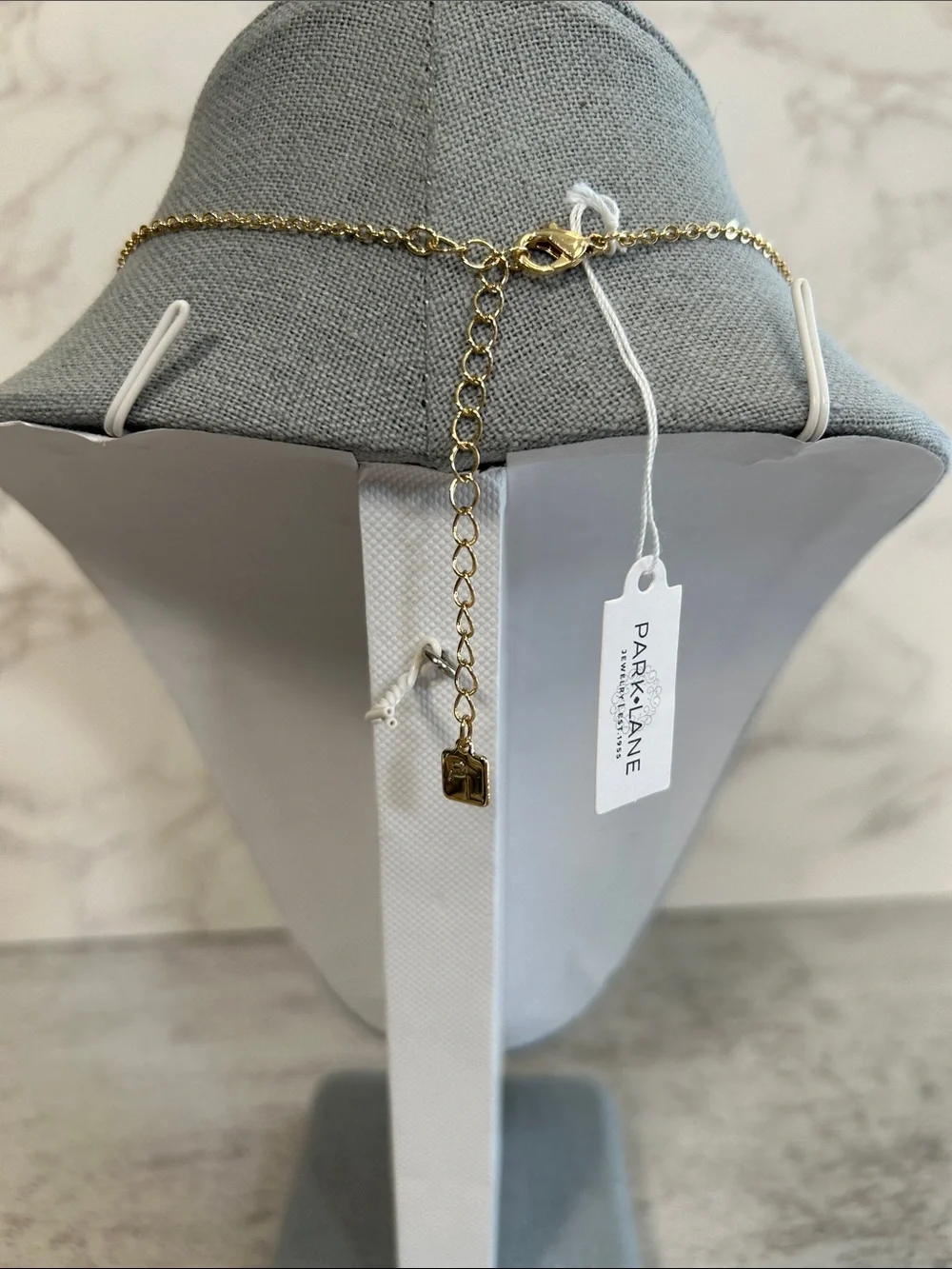 Park Lane Gold-Tone Furever Paw Print Crystal Pendant Necklace